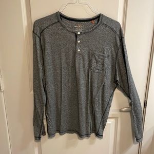 Grey Tommy Bahama Long Sleeve Henley